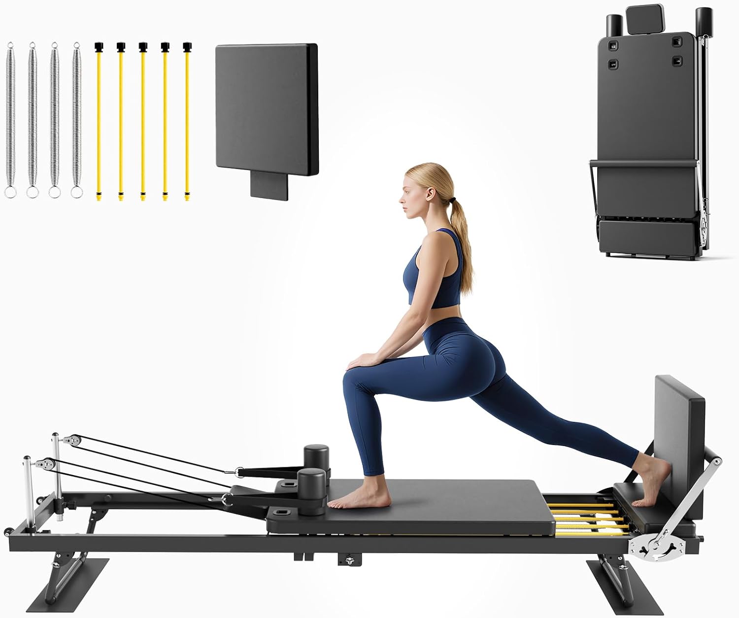 Leg Home Gym Workout - Machine de Pilates pliable, équipement de