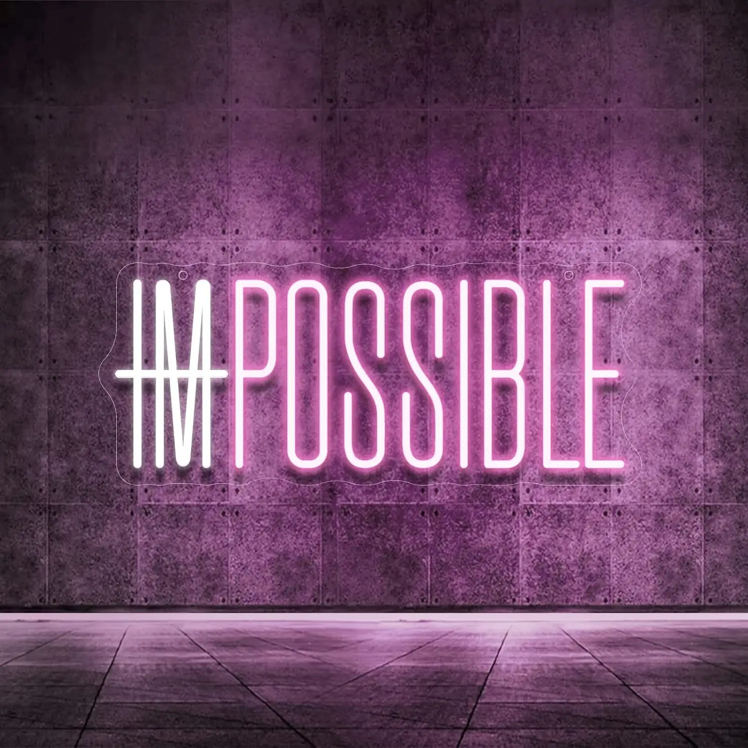 Panneau néon « I'm Possible »  - Home Gym Neon Sign avis et prix